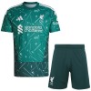 Camisolas Liverpool Guarda Redes Criança 1º Equipamento Principal Verde 2026-27 Manga Curta