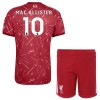 Camisolas Liverpool Mac Allister 10 Criança 1º Equipamento Principal 2026-27 Manga Curta Camisolas Liverpool Mac Allister 10 Criança 1º Equipamento Principal 2026-27 Manga Curta
