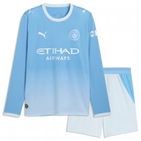 Camisolas Manchester City Criança 1º Equipamento Principal 2026-27 Manga Comprida