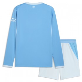 Camisolas Manchester City Criança 1º Equipamento Principal 2026-27 Manga Comprida