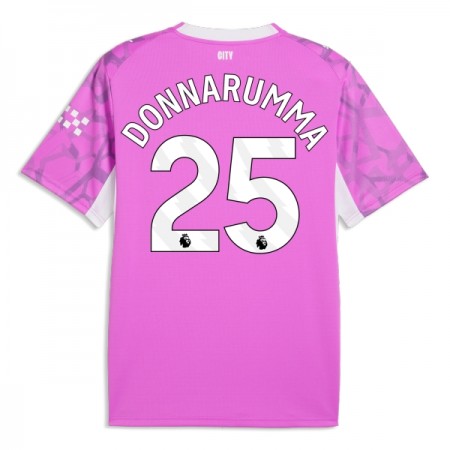 Camisolas Manchester City Donnarumma 25 Guarda Redes 2º Equipamento Alternativa Rosa 2026-27 Manga Curta