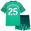 Camisolas Manchester City Donnarumma 25 Guarda Redes Criança 1º Equipamento Principal Verde 2026-27 Manga Curta