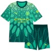Camisolas Manchester City Donnarumma 25 Guarda Redes Criança 1º Equipamento Principal Verde 2026-27 Manga Curta