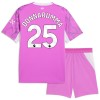 Camisolas Manchester City Donnarumma 25 Guarda Redes Criança 2º Equipamento Alternativa Rosa 2026-27 Manga Curta