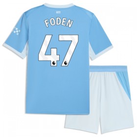 Camisolas Manchester City Foden 47 Criança 1º Equipamento Principal 2026-27 Manga Curta