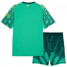 Camisolas Manchester City Guarda Redes Criança 1º Equipamento Principal Verde 2026-27 Manga Curta
