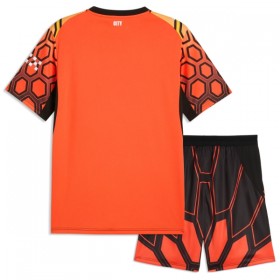 Camisolas Manchester City Guarda Redes Criança 3º Equipamento Laranja 2026-27 Manga Curta