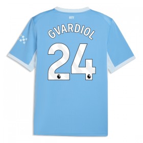 Camisolas Manchester City Gvardiol 24 1º Equipamento Principal 2026-27 Manga Curta