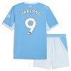 Camisolas Manchester City Haaland 9 Criança 1º Equipamento Principal 2026-27 Manga Curta