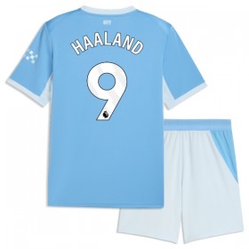 Camisolas Manchester City Haaland 9 Criança 1º Equipamento Principal 2026-27 Manga Curta