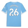 Camisolas Manchester City Savinho 26 1º Equipamento Principal 2026-27 Manga Curta