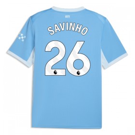 Camisolas Manchester City Savinho 26 1º Equipamento Principal 2026-27 Manga Curta