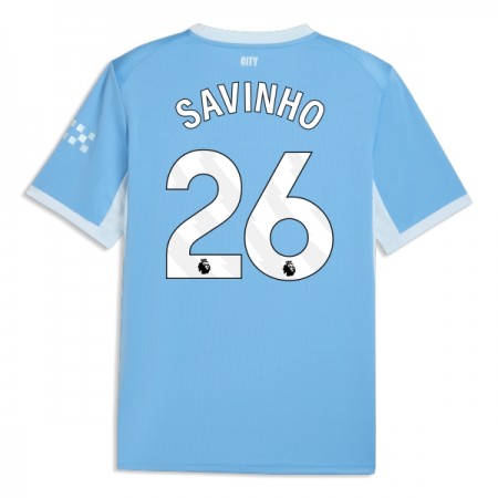 Camisolas Manchester City Savinho 26 1º Equipamento Principal 2026-27 Manga Curta
