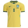 Camisolas Brasil Bruno Guimaraes 8 1º Equipamento Principal World Cup 2026 Manga Curta