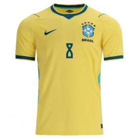Camisolas Brasil Bruno Guimaraes 8 1º Equipamento Principal World Cup 2026 Manga Curta