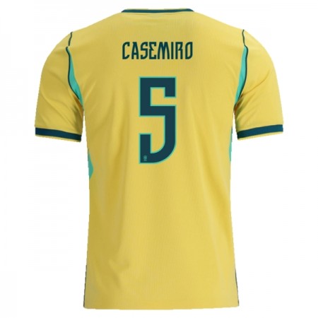 Camisolas Brasil Casemiro 5 1º Equipamento Principal World Cup 2026 Manga Curta Camisolas Brasil Casemiro 5 1º Equipamento Principal World Cup 2026 Manga Curta