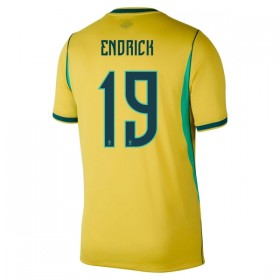 Camisolas Brasil Endrick 19 1º Equipamento Principal World Cup 2026 Manga Curta