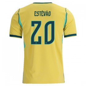 Camisolas Brasil Estevao 20 1º Equipamento Principal World Cup 2026 Manga Curta