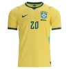 Camisolas Brasil Estevao 20 1º Equipamento Principal World Cup 2026 Manga Curta