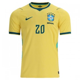Camisolas Brasil Estevao 20 1º Equipamento Principal World Cup 2026 Manga Curta