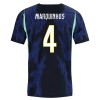 Camisolas Brasil Marquinhos 4 2º Equipamento Alternativa World Cup 2026 Manga Curta Camisolas Brasil Marquinhos 4 2º Equipamento Alternativa World Cup 2026 Manga Curta
