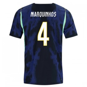 Camisolas Brasil Marquinhos 4 2º Equipamento Alternativa World Cup 2026 Manga Curta