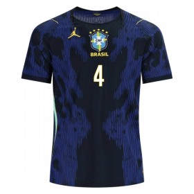 Camisolas Brasil Marquinhos 4 2º Equipamento Alternativa World Cup 2026 Manga Curta