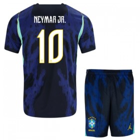 Camisolas Brasil Neymar JR 10 Criança 2º Equipamento Alternativa World Cup 2026 Manga Curta