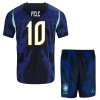 Camisolas Brasil Pele 10 Criança 2º Equipamento Alternativa World Cup 2026 Manga Curta Camisolas Brasil Pele 10 Criança 2º Equipamento Alternativa World Cup 2026 Manga Curta
