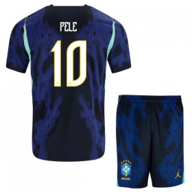 Camisolas Brasil Pele 10 Criança 2º Equipamento Alternativa World Cup 2026 Manga Curta