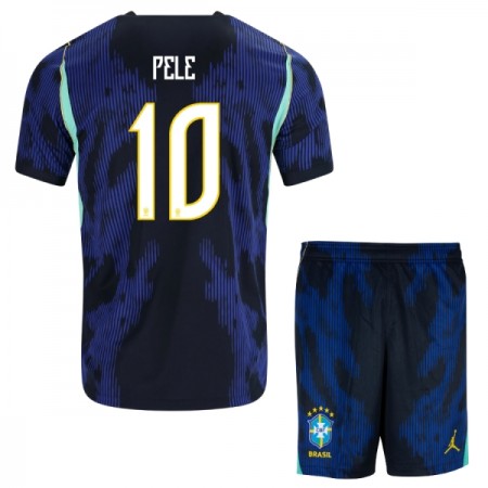 Camisolas Brasil Pele 10 Criança 2º Equipamento Alternativa World Cup 2026 Manga Curta Camisolas Brasil Pele 10 Criança 2º Equipamento Alternativa World Cup 2026 Manga Curta
