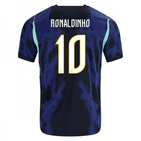 Camisolas Brasil Ronaldinho 10 2º Equipamento Alternativa World Cup 2026 Manga Curta Camisolas Brasil Ronaldinho 10 2º Equipamento Alternativa World Cup 2026 Manga Curta