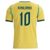 Camisolas Brasil Ronaldinho 10 Criança 1º Equipamento Principal World Cup 2026 Manga Curta