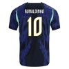 Camisolas Brasil Ronaldinho 10 Criança 2º Equipamento Alternativa World Cup 2026 Manga Curta