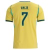 Camisolas Brasil Vini JR. 7 Criança 1º Equipamento Principal World Cup 2026 Manga Curta