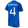 Camisolas Croácia Gvardiol 4 2º Equipamento Alternativa World Cup 2026 Manga Curta Camisolas Croácia Gvardiol 4 2º Equipamento Alternativa World Cup 2026 Manga Curta