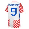 Camisolas Croácia Kramaric 9 1º Equipamento Principal World Cup 2026 Manga Curta Camisolas Croácia Kramaric 9 1º Equipamento Principal World Cup 2026 Manga Curta