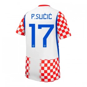 Camisolas Croácia P. Sucic 17 1º Equipamento Principal World Cup 2026 Manga Curta
