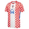Camisolas Croácia Perišić 14 1º Equipamento Principal World Cup 2026 Manga Curta