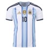 Camisolas Argentina Maradona 10 Criança 1º Equipamento Principal World Cup 2026 Manga Curta