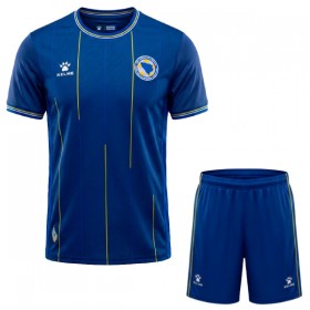 Camisolas Bosnia and Herzegovina Criança 1º Equipamento Principal World Cup 2026 Manga Curta