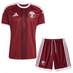 Camisolas Catar Criança 1º Equipamento Principal World Cup 2026 Manga Curta