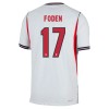 Camisolas Inglaterra Foden 17 1º Equipamento Principal World Cup 2026 Manga Curta Camisolas Inglaterra Foden 17 1º Equipamento Principal World Cup 2026 Manga Curta