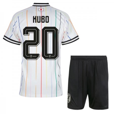Camisolas Japão Kubo 20 Criança 2º Equipamento Alternativa World Cup 2026 Manga Curta Camisolas Japão Kubo 20 Criança 2º Equipamento Alternativa World Cup 2026 Manga Curta