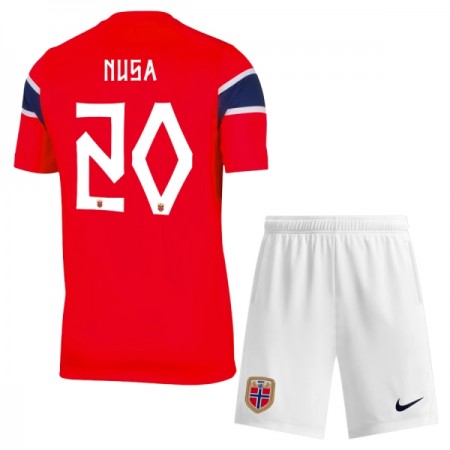 Camisolas Noruega Nusa 20 Criança 1º Equipamento Principal World Cup 2026 Manga Curta