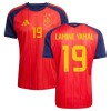 Camisolas Espanha 2 Stars Lamine Yamal 19 1º Equipamento Principal World Cup 2026 Manga Curta
