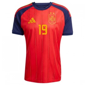 Camisolas Espanha 2 Stars Lamine Yamal 19 Criança 1º Equipamento Principal World Cup 2026 Manga Curta