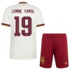 Camisolas Espanha 2 Stars Lamine Yamal 19 Criança 2º Equipamento Alternativa World Cup 2026 Manga Curta