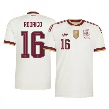 Camisolas Espanha 2 Stars Rodrigo 16 2º Equipamento Alternativa World Cup 2026 Manga Curta Camisolas Espanha 2 Stars Rodrigo 16 2º Equipamento Alternativa World Cup 2026 Manga Curta