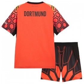 Camisolas Borussia Dortmund Guarda Redes Criança 1º Equipamento Principal Laranja 2026-27 Manga Curta